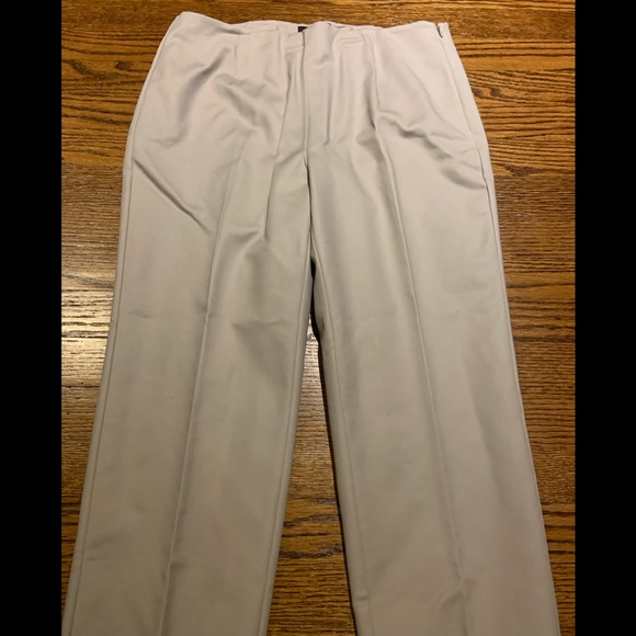 NEW Gallia Moda Side Zip Cotton Stretch Pants - Picture 2 of 4